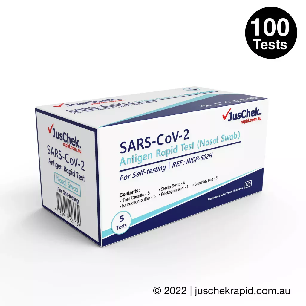 JusChek Nasal Swap 100 Tests