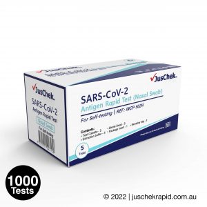 JusChek COVID-19 Rapid Antigen Test RATs (Nasal Swab) - 1000 Pack