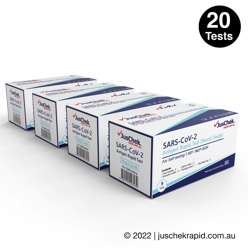 JusChek Nasal Swap - 20 Tests
